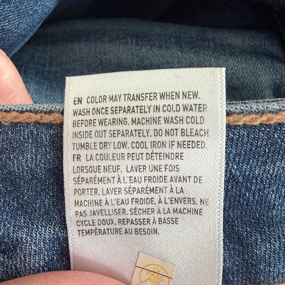 AE American Eagle high rise skinny kick bootcut jeans size 14 short - Picture 7 of 8